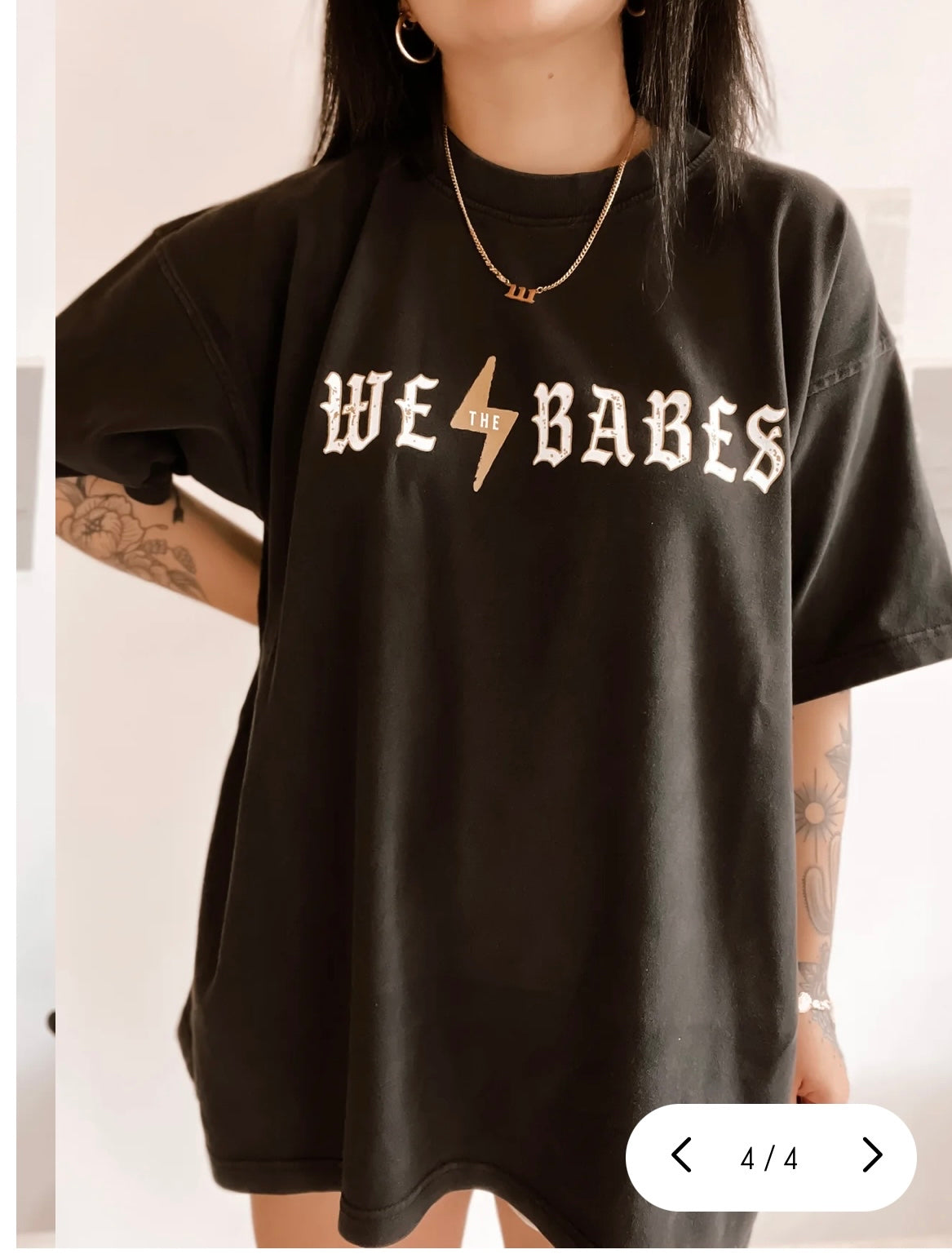 WTB Bolt Oversized Girlfriend Tee - Vintage Black