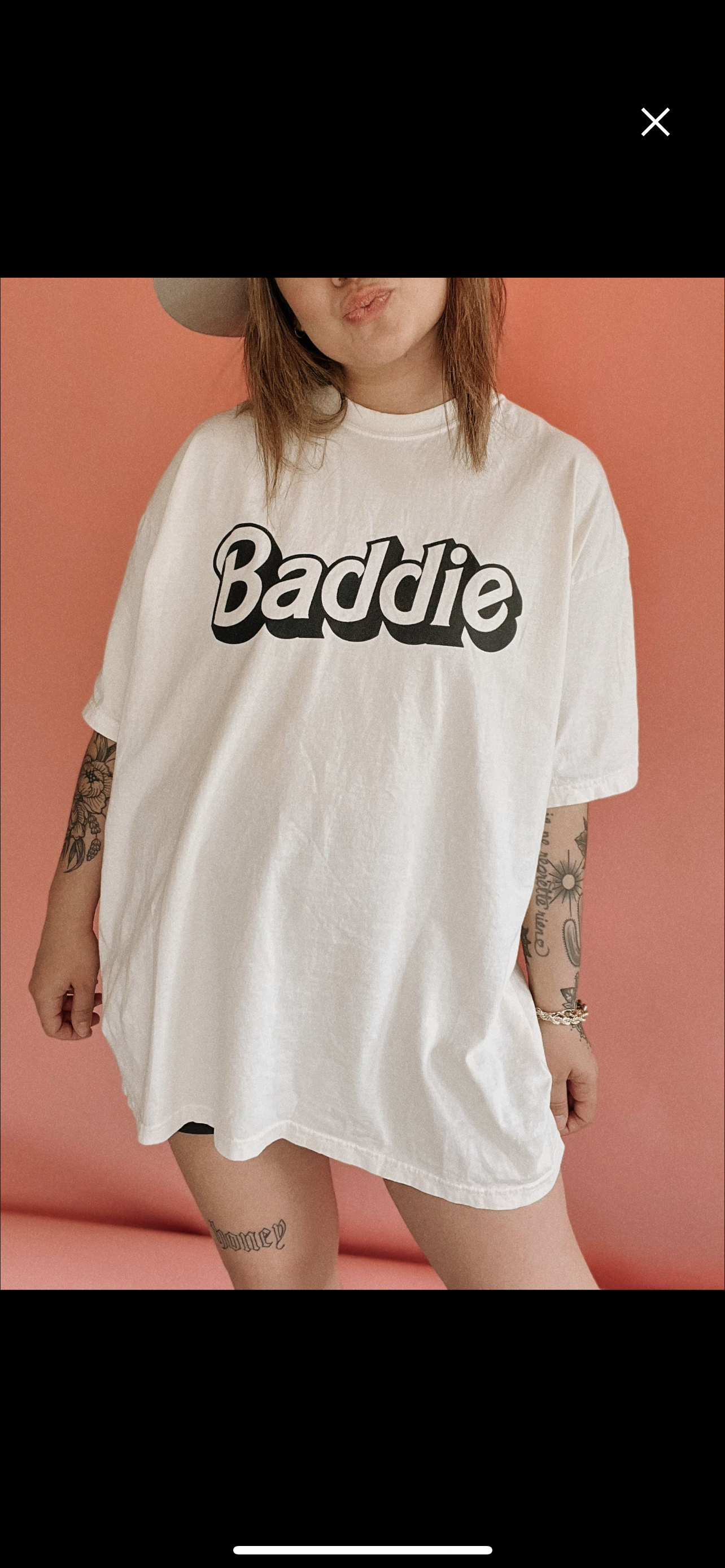 BADDIE | OVERSIZED TEE | IVORY