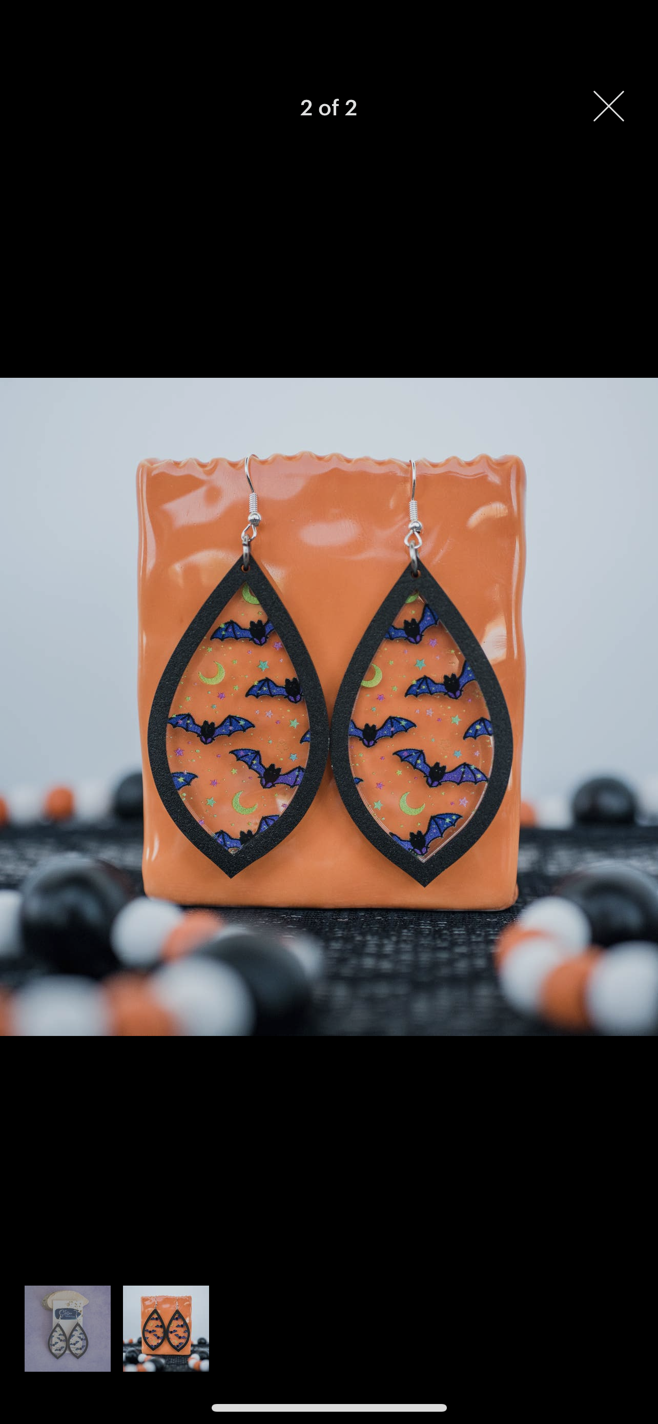 Bat and Moon Dangles