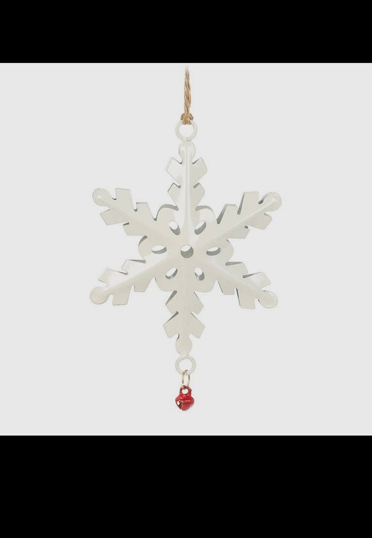 Snowflake Ornament w/ Bell