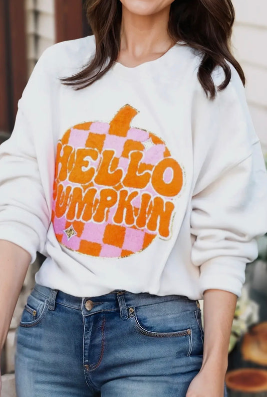 Halloween Pumpkin Graphic Sweatshirt