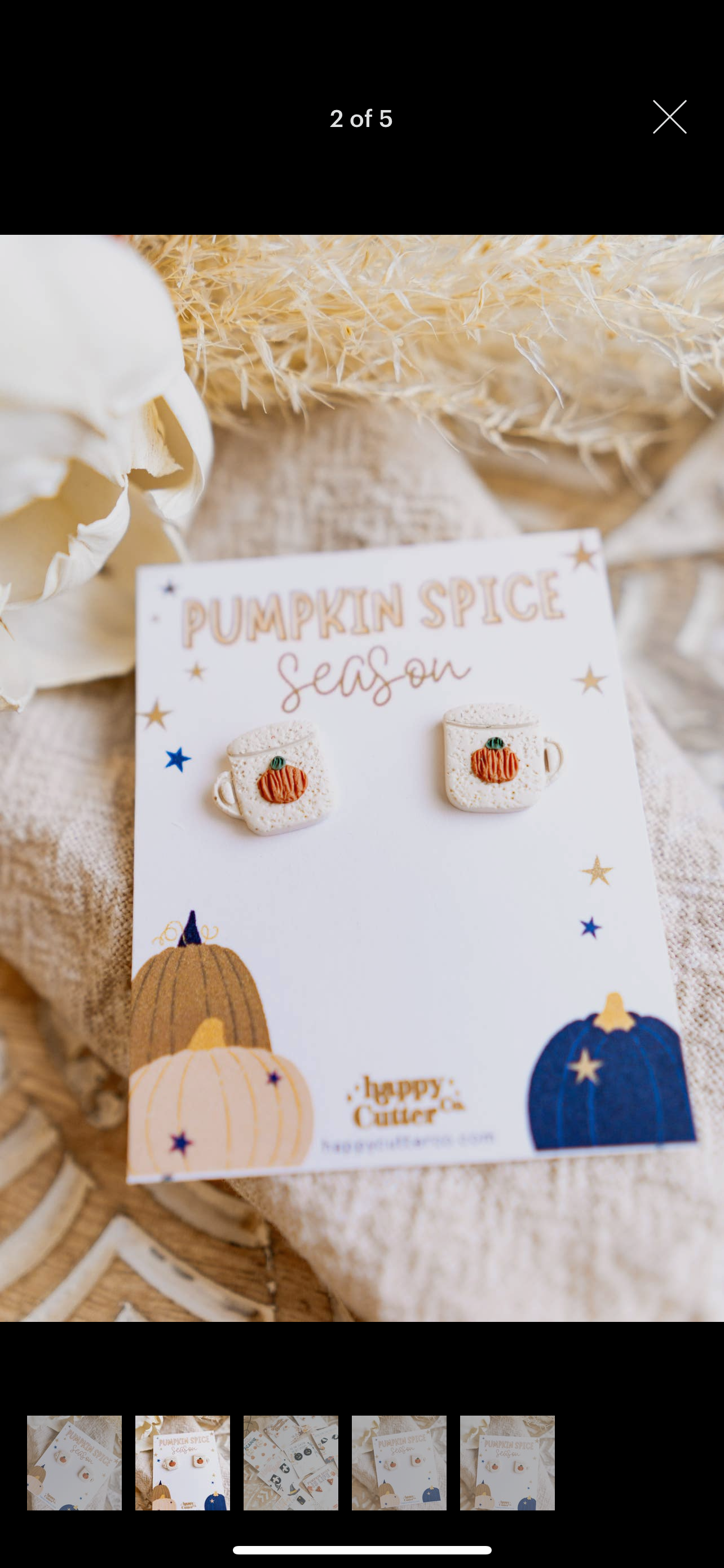 Cozy Fall Mug earrings