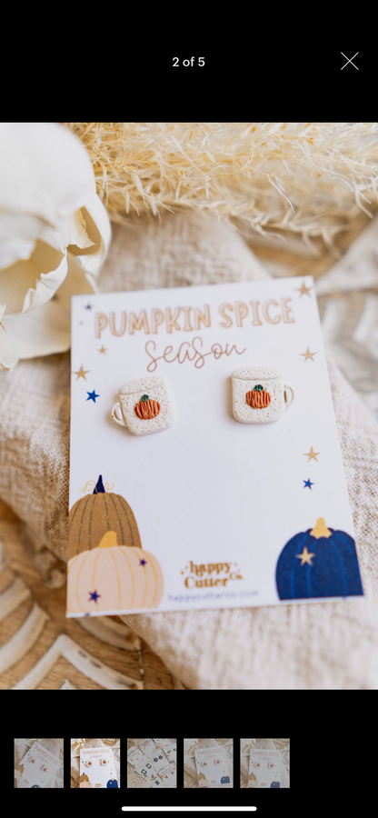 Cozy Fall Mug earrings