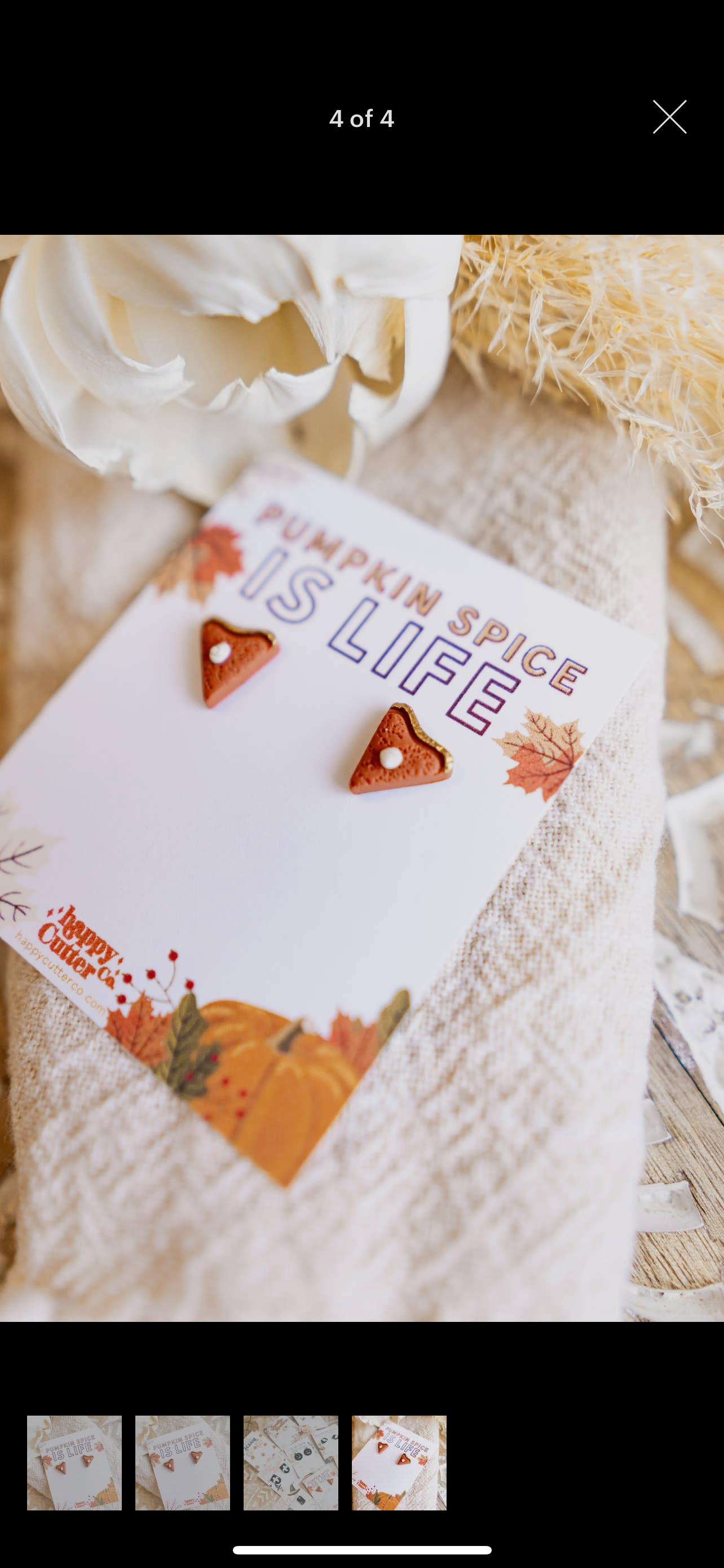 Pumpkin Pie Clay Earrings