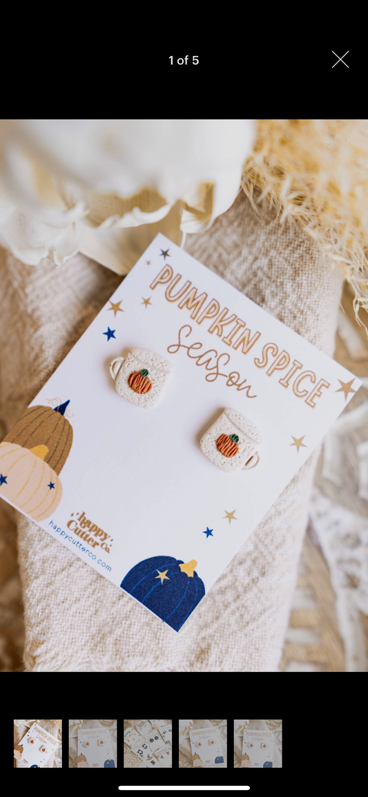 Cozy Fall Mug earrings