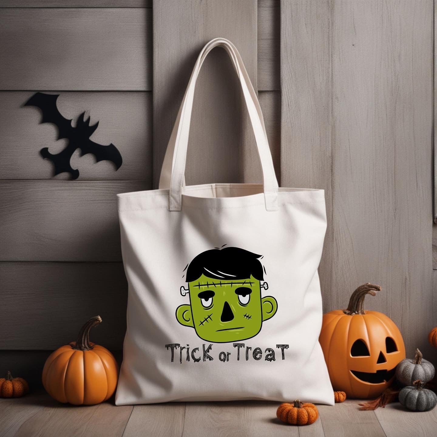 Frankenstein Trick or Treat Tote