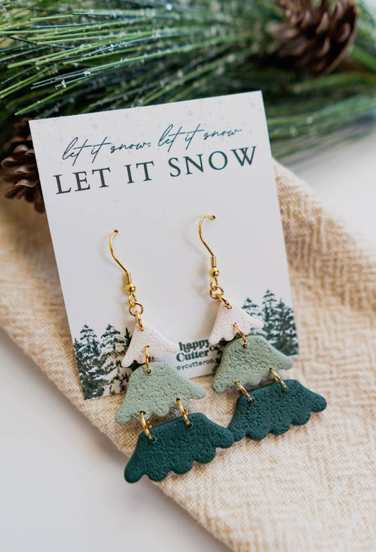 Ombré Christmas Tree Earrings