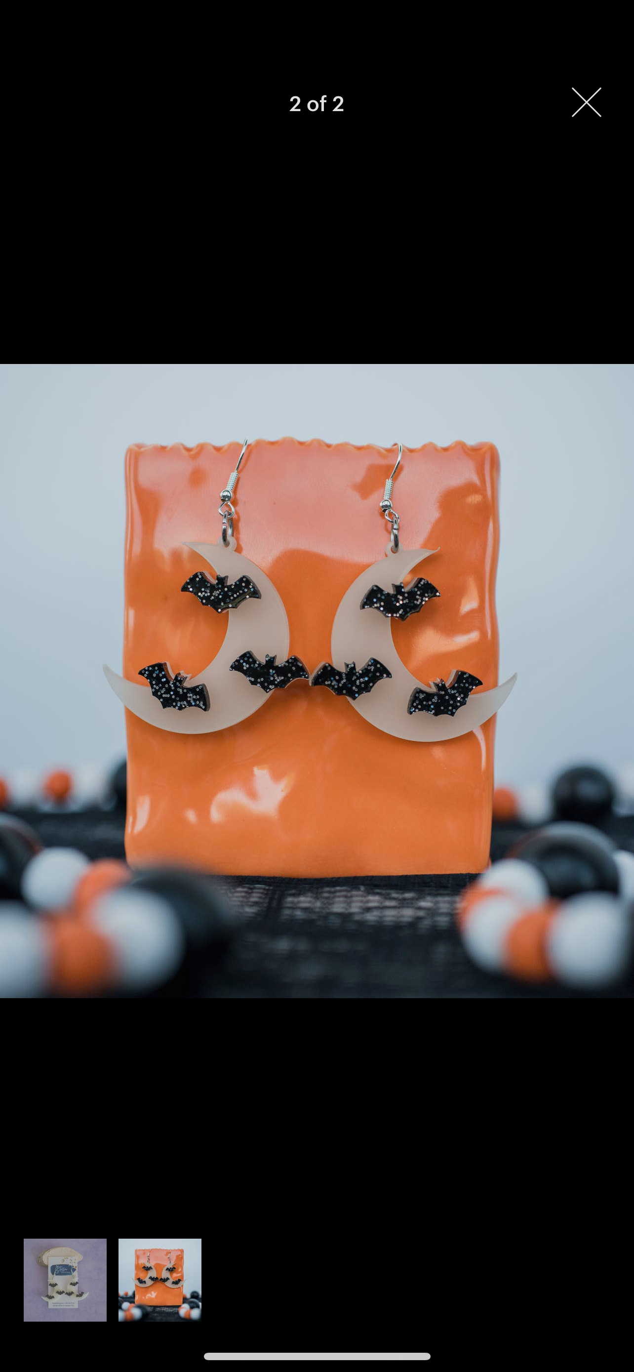 Bat & Moon Glow Earrings