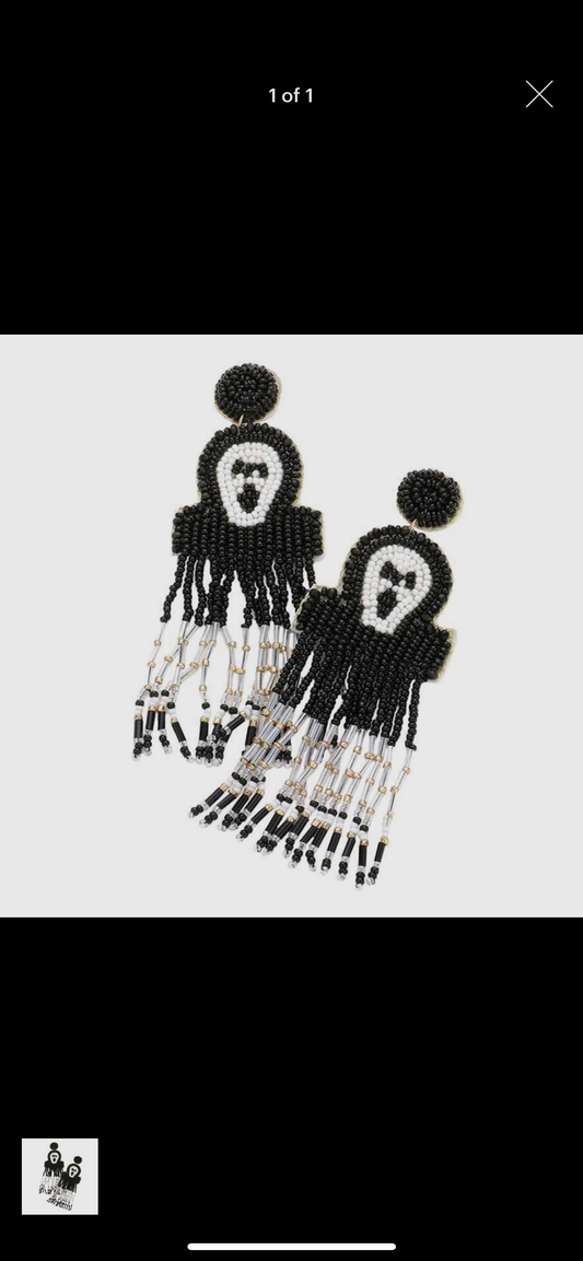 Scream Ghost Earrings